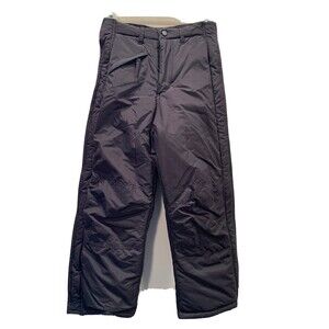 BLACK Insulated Snow Pants FULL Zip Legs Medium 10-12 Amy Byer Temperature Zone